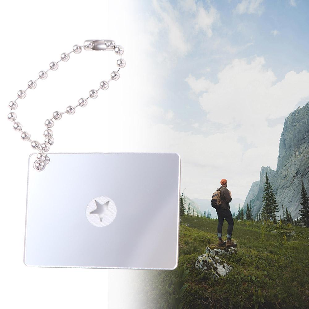 Multifunction Outdoor Signal Mirror Practical Survival Mirror Rescue Mirror  Outdoor Device