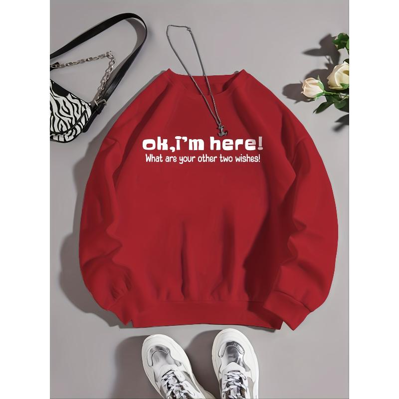 Polyester Women s Crew Neck Sweatshirt Breathable Wrinkle Resistant Long Sleeve Casual Outdoor Top S