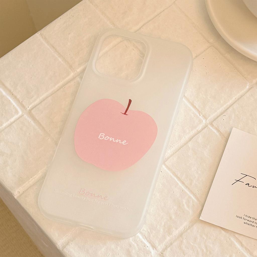 Pink Apple Applicable 16 Mobile Case 15 Promax Zhao Lusi Same Model Iphone17 Korean 13 Small Fresh 11 Soft