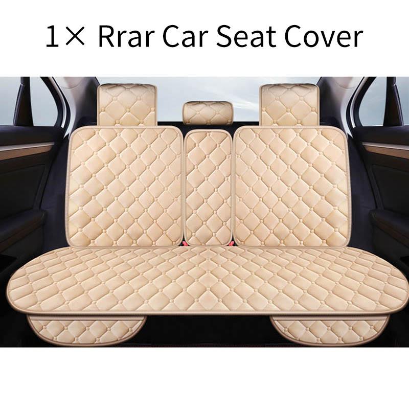 Warm Plush Car Seat Cover Winter Faux Fur Auto Front Back Rear With Backrest Seat Cushion Protector Pad Interior