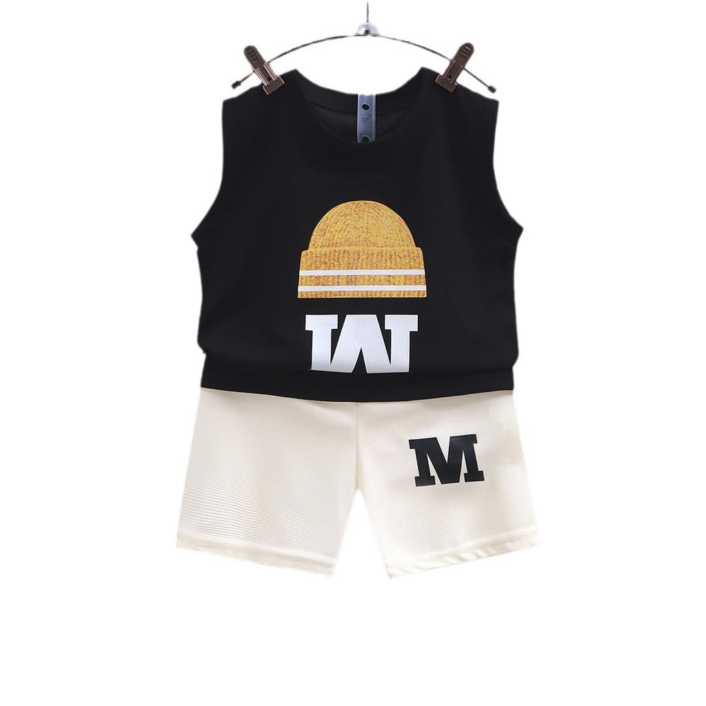 Kinder ärmellose Sport Mode Anzug Sommer Jungen Weste hübscher lockerer Anzug