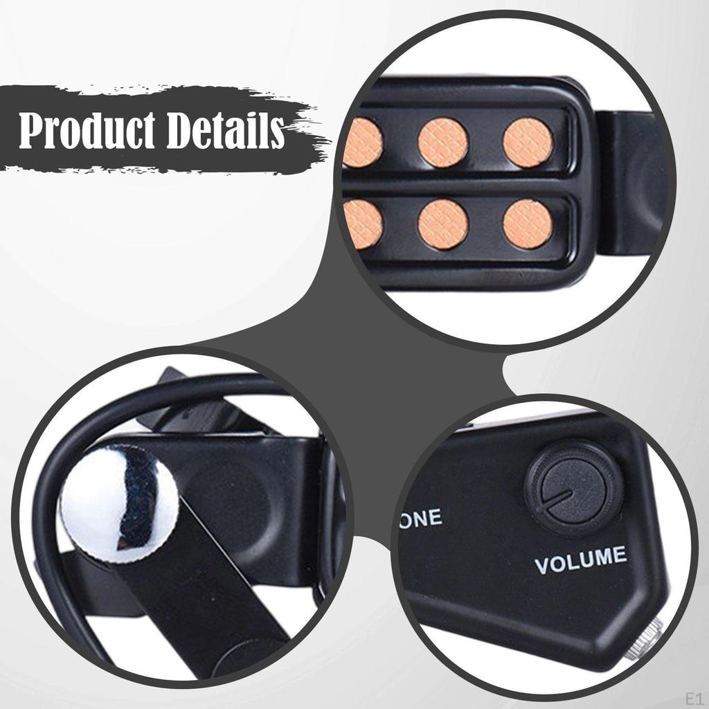 12 Soundhole Guitar Pickup Acoustic Electric Transducer Low Noise Instrument with Audio Cable