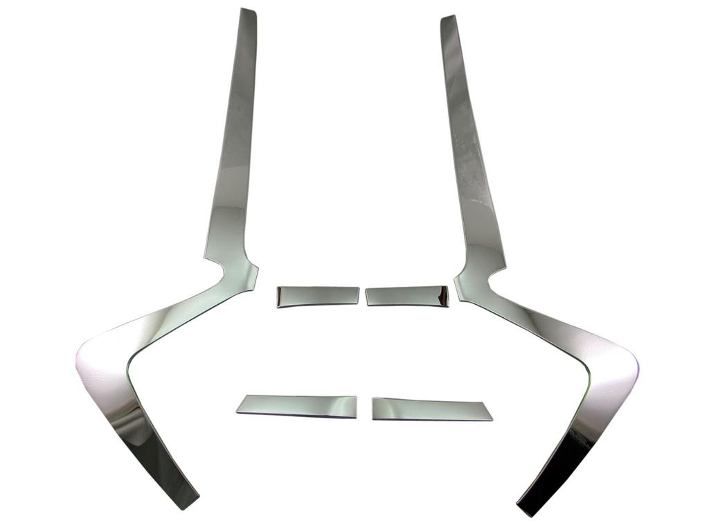 BRIGHTZ Finish Stainless Steel Plated Tail Light Moulds for the Roomy Custom with the and Roomy Custom Ultra-Mirror (6-Piece Set) M900A/M910A