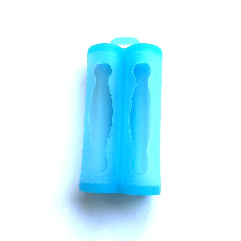 18650 Dual-Section Silicone Battery Sleeve - Drop-Proof, Collision-Proof, Short-Circuit Protection