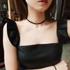 Choker, šperk na krk, řetízek na krk, krátký řetízek na klíční kost, náhrdelník, jednoduchá korejská verze pro ženy, univerzální límec, řemínek na krk.