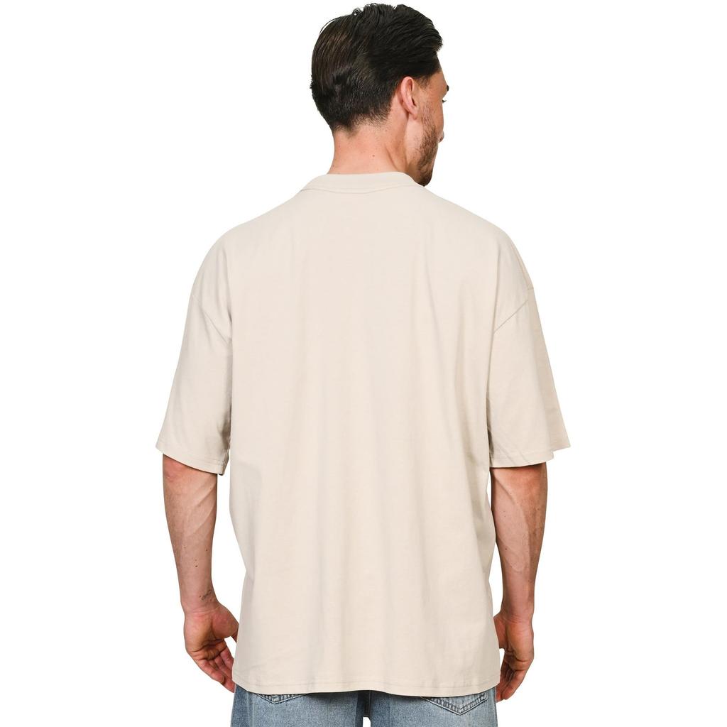 Casual Classics Unisex Adult Combed Ringspun Cotton Extended Neckline Oversized T-Shirt