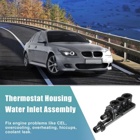Engine Coolant Thermostat Housing Assembly Single  for BMW 525i 2004-2009