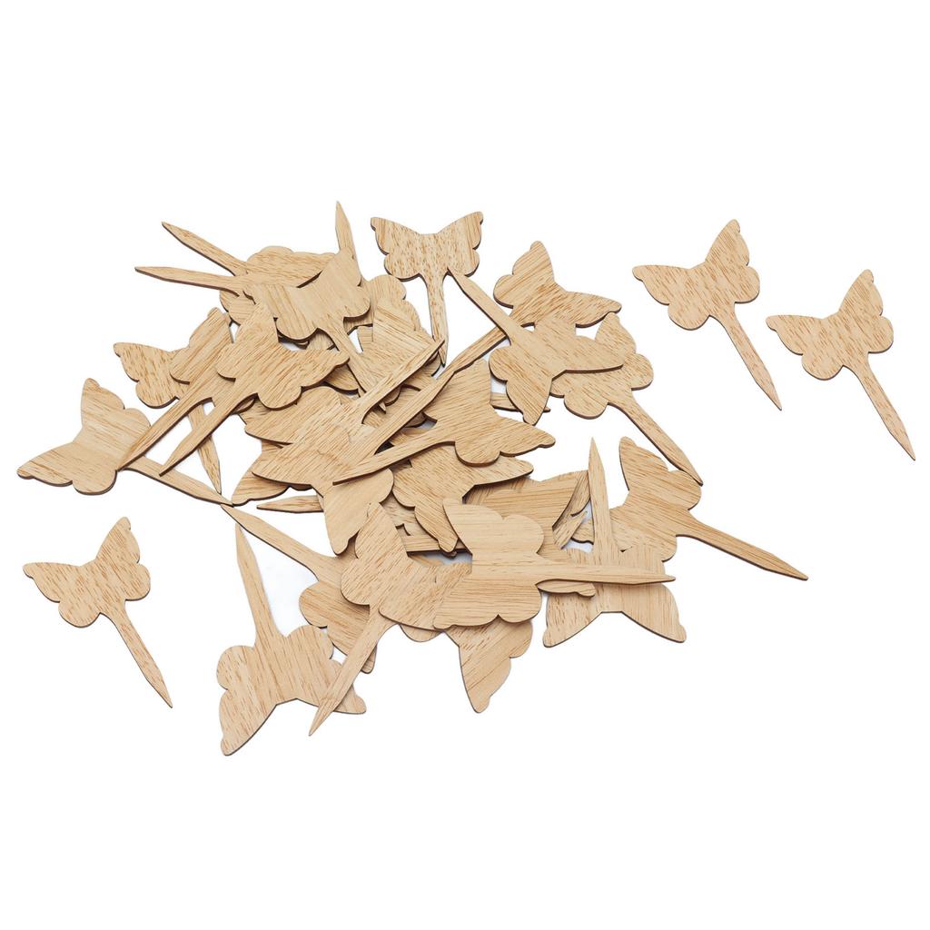 30 STÜCKE Pflanzenetikett Holz Pflanzenetikett Umweltfreundlich Garten Blume Topfpflanze Schild für Gewächshaus