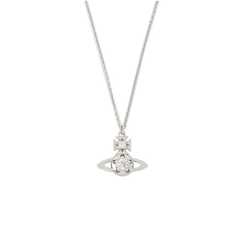 Vivienne Westwood Five-pointed star pattern brass necklace women s silver 630203GS 02P102 серебряный