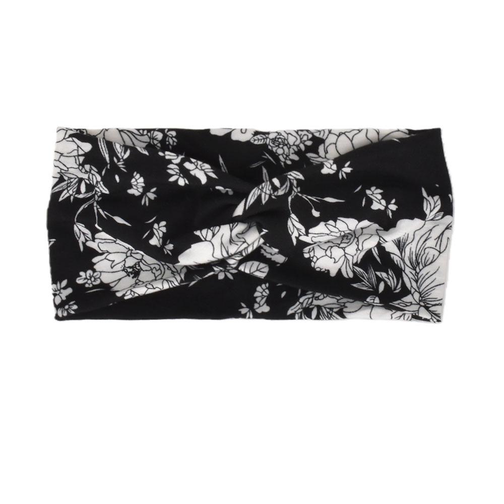 Bohemian Wide Yoga Sports Headbands for Women, Elastic Workout Hairbands & Fitness Hair Accessories