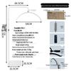 24" LED Half-Moon Beauty Lamp - 36W U-Shaped Floor Light for Manicure, Eyebrow & Eyelash Tattooing with Eye Protection.