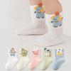 Cute Cartoon Animal Baby Socks Breathable Mesh Summer Thin Toddler Socks Soft Cotton Newborn Kids Mid Tube Socks For Boys Girls