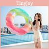 Adult Rainbow Flower Swim Ring Thick Pvc Swim Ring Gradient Color Water Ring