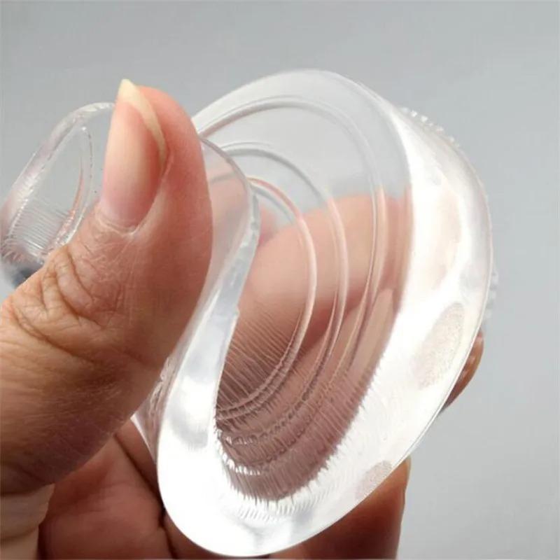 Silicone Gel Insole Heel Lifting Shoe Protector Elastic Cushion Arch Support Foot Pad for Men Women Comfortable Orthotic Insert