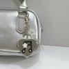 Korean-Inspired Love Note Mirror Bag Accessories Fashion Star Keychain Double-Sided Makeup Mirror Keychain Bag Hanging Decor