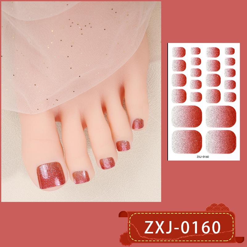 Glittery Nail Stickers, Gradient Cat-eye Toenail Stickers, Waterproof Nail Stickers That Brighten Skin Tone