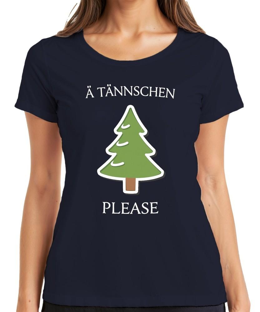 TNnschen Please Christmas Xmas Tree Saxon Saxon Ladies TShirt S