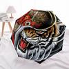 1pc Tiger Mask Automatic Opening/closing Umbrella, Reinforced 8-Rib Construction, Compact Travel Umbrella Yy250808135