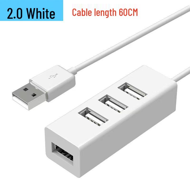 USB 2.0 One-to-Four Docking Station - Mini 4-Port Hub 3.0 Computer Splitter