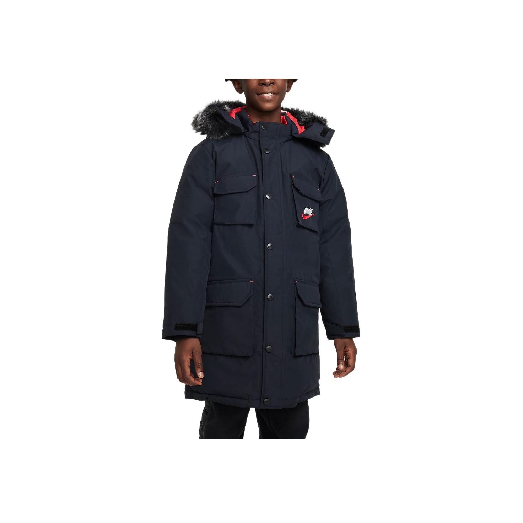 

Nike Down Jacket With Removable Hood Kids Jackets Black DZ9724-010 S