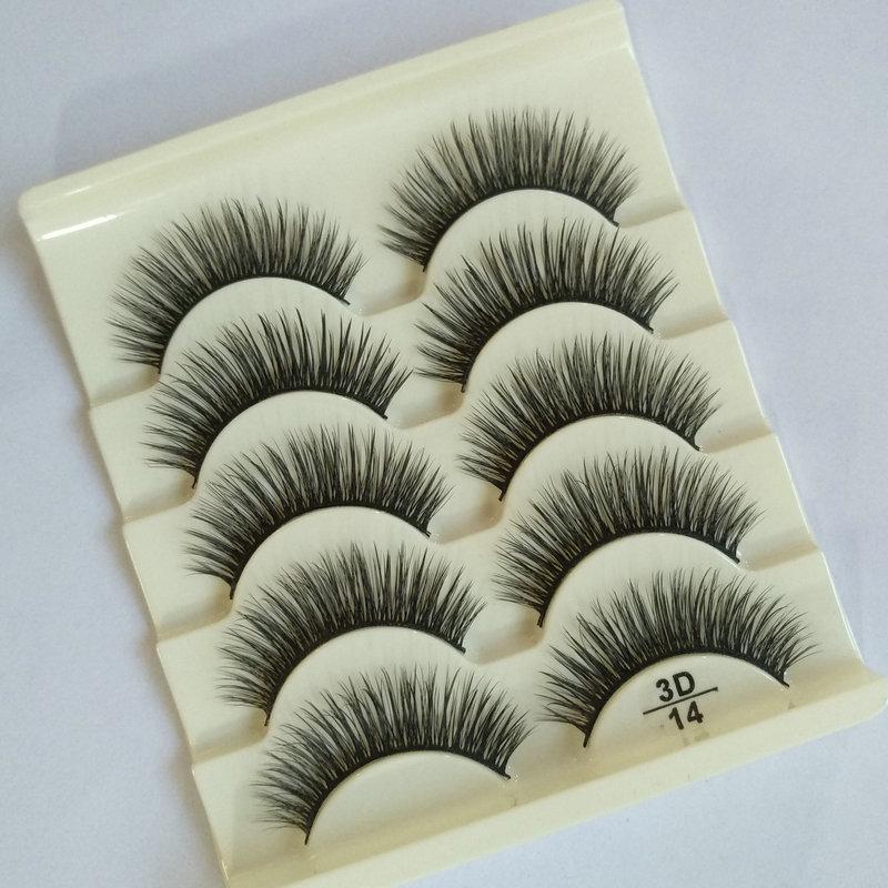 3D14 Long & Thin Natural Handmade False Eyelashes