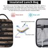 Amerikanische Flagge mit Wüstentarnmuster Isolierte Lunchtasche Wiederverwendbare Lunchbox Tragbare Lunch-Tragetasche für Frauen, Männer und Kinder