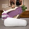 Plush Eggplant Long Pillow With Removable Inner Cushion For Side Sleepers And Pregnant Women