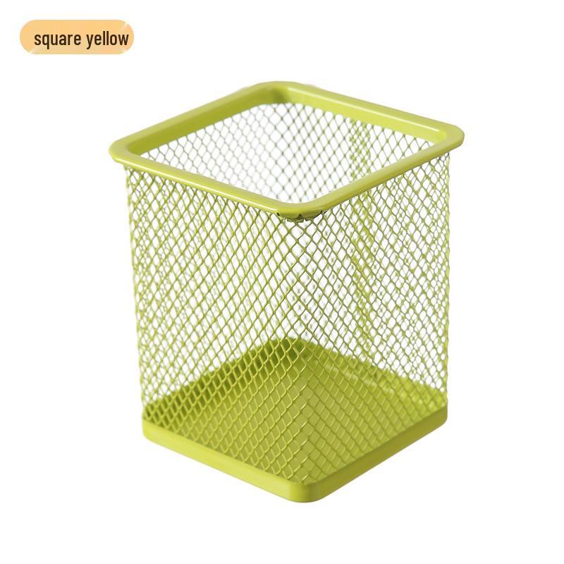 Multifunctional Metal Pen Holder – Stylish Iron Art Stationery Storage with High-End Appeal for Desk Organization