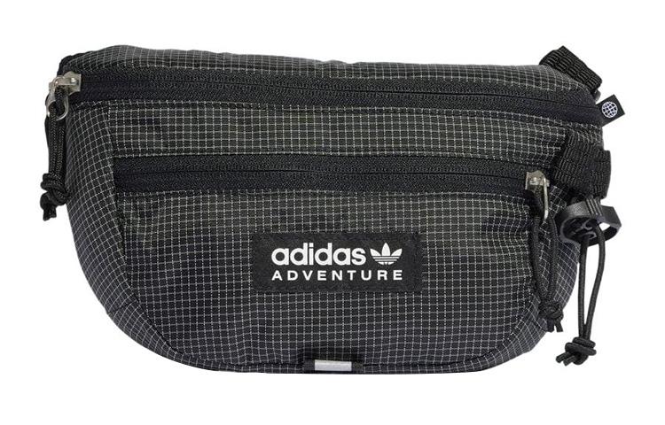 Adidas Originals Trefoil Style Recycled Material Fanny Pack Regular Unisex Black IB9353