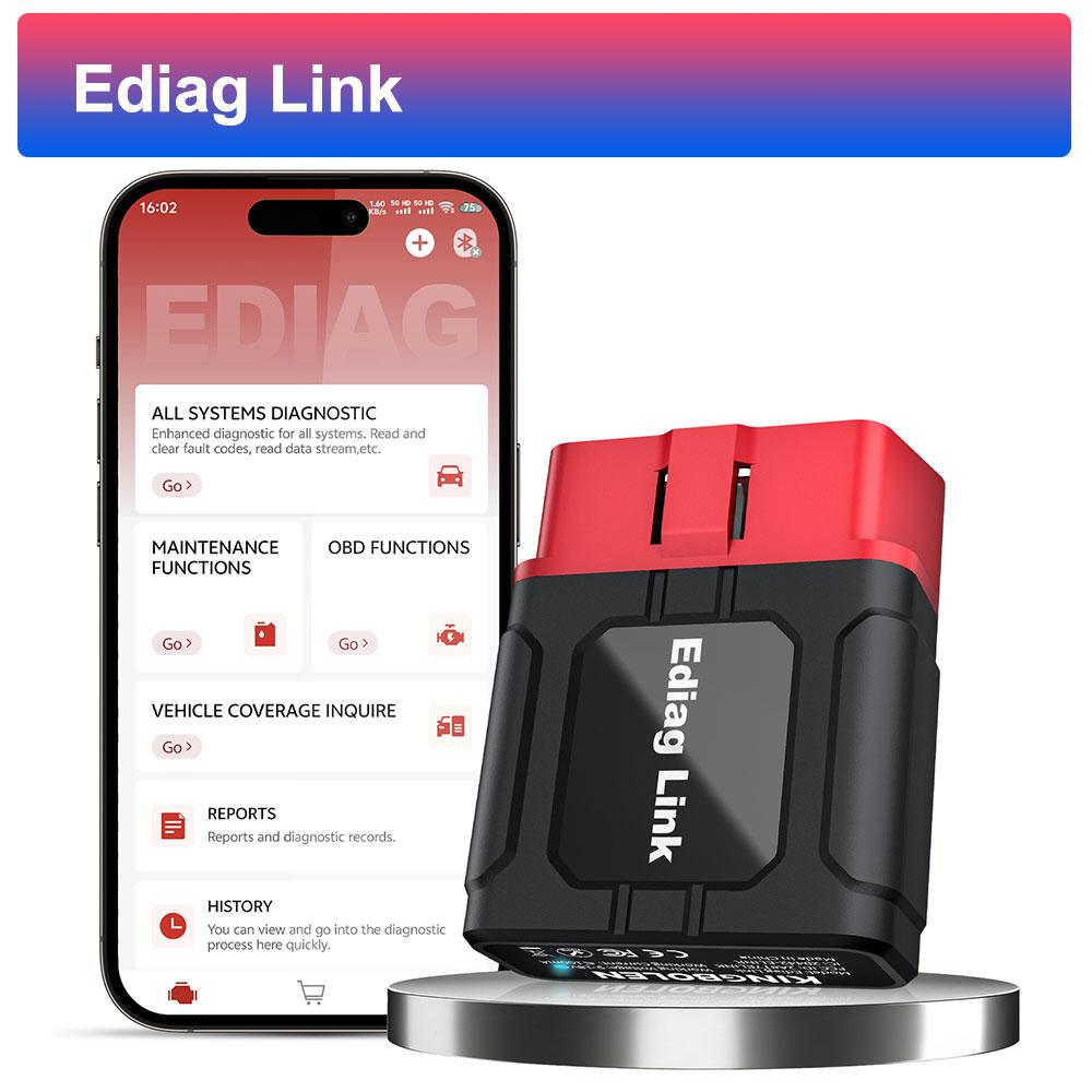 OBD2 skeneris KINGBOLEN EDIAG Link Visas