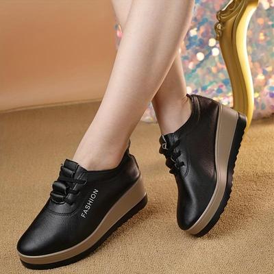 Scarpe da Donna con Zeppa per Primavera e Autunno, Nuovo Stile, Aumentano l'Altezza, Casual, con Suola Morbida, Sneakers con Zeppa, Scarpa da Donna