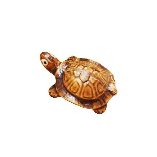 Kaplumbağa Süsü Mini Feng Shui Para Kaplumbağa Heykelciği Seramik Kaplumbağa Heykeli Bonsai Balık Tankı Dekorasyonu için