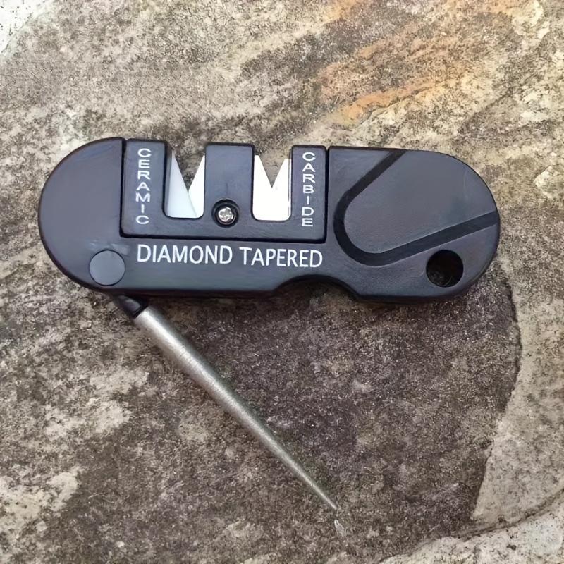 Outdoor Pocket Knife Sharpener Camping Equipment Portable Durable Outdoor Survival Tools Multifunctional Fish Hook Sharpen Stone
