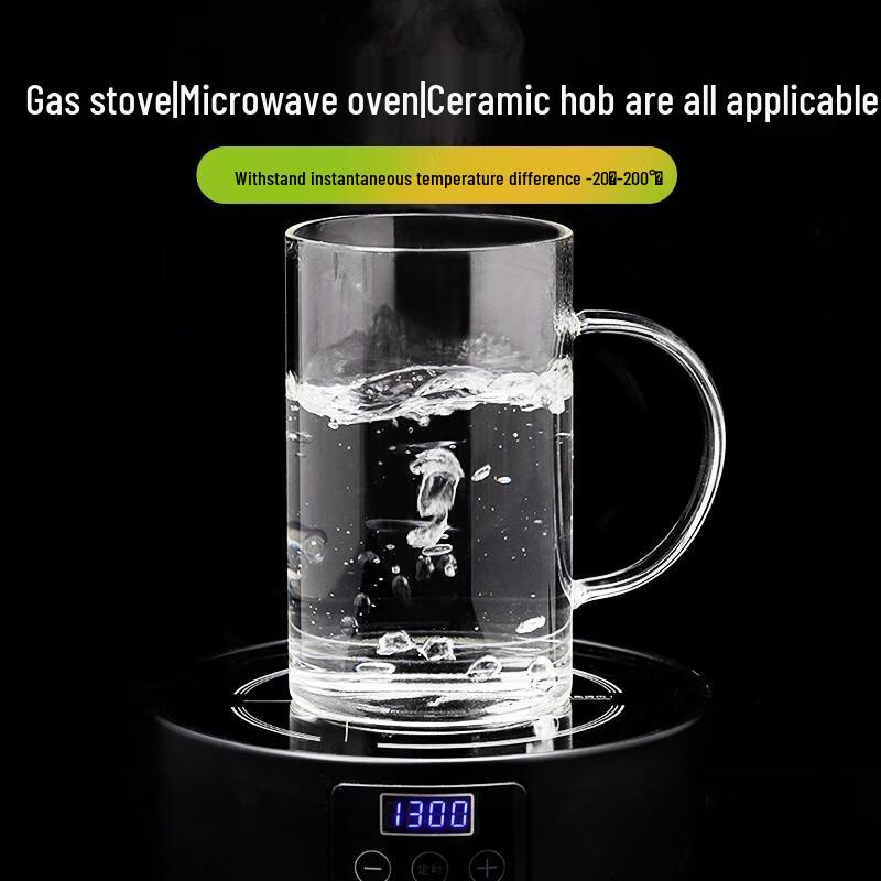Yipan Heat-Resistant Borosilicate Glass Tea Cup