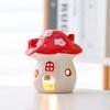 Creative Cartoon Ceramic Mushroom Candlestick Tea Candle Aromatherapy Candle Night Light Festival Gift Ornament Creative Gift