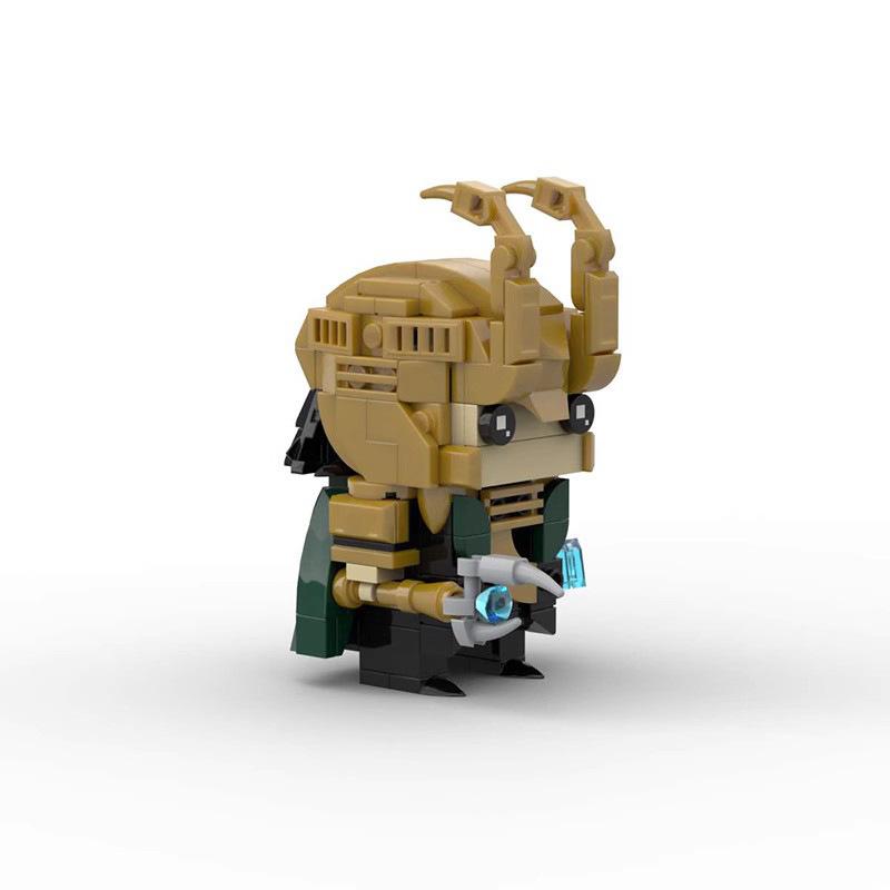Rocky Male Creative Doll Assembly Model Toy Gift Square Head Model Small Particle Building Blocks