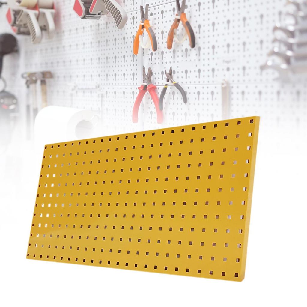 Wall Pegboard Organizer Pegboard Wall Panel Metal Space Saving Versatile 35.43inchx17.72inch Garage Organization for Workshop