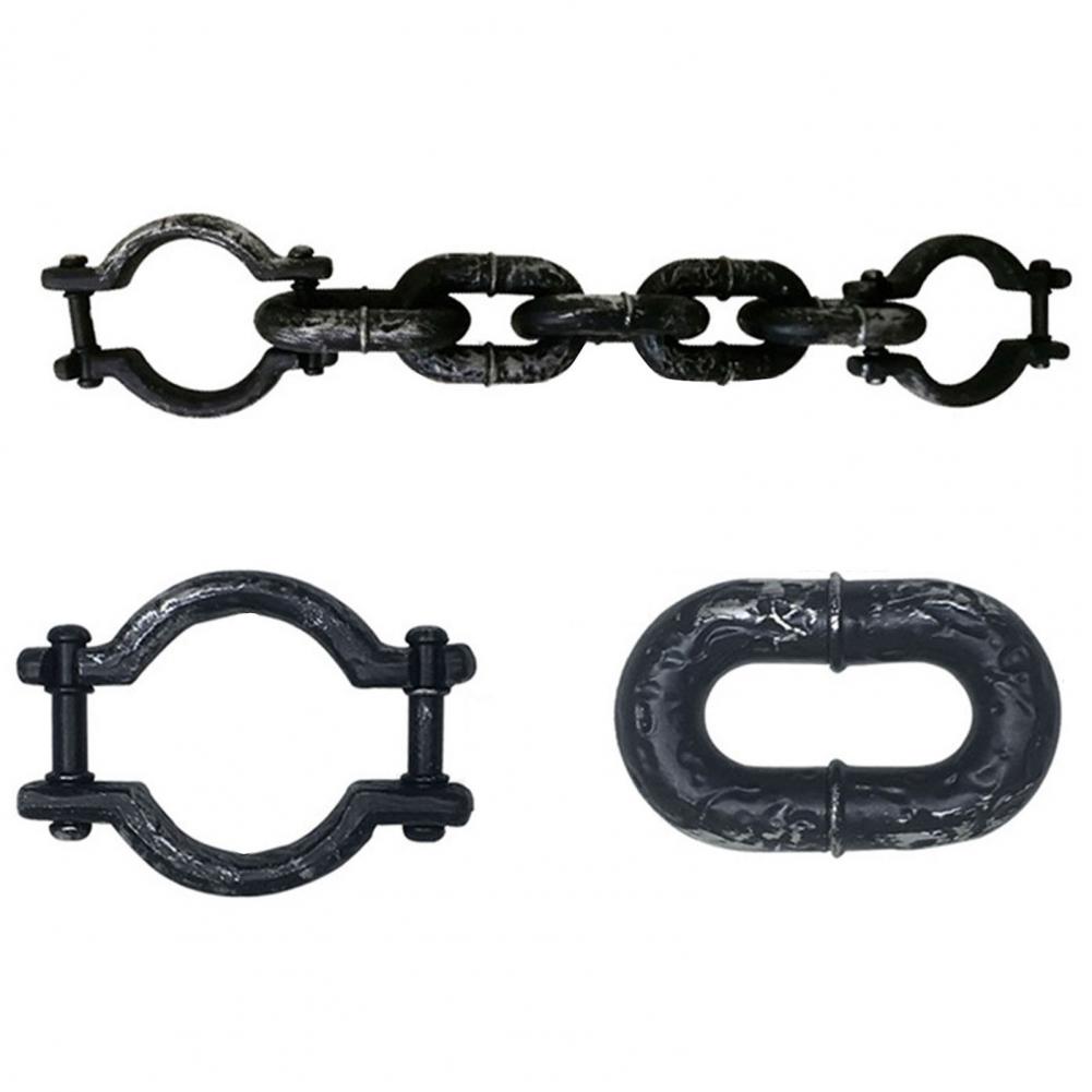 1 Set Halloween Prisoner Costume Chain Props Death Chain Decoration Accessories Cosplay Props Halloween Masquerade Party Supply