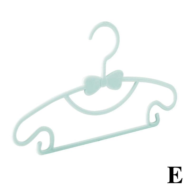 5pcs Kids Clothes Hangers Portable Multifunction Hook Design Clothes Drying Rack For Kid Plastic Baby Hangers Clothes Storage F1M3