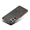 For Samsung Galaxy S25 FE Case Calf Texture PU Leather Hard PC Protective Phone Cover