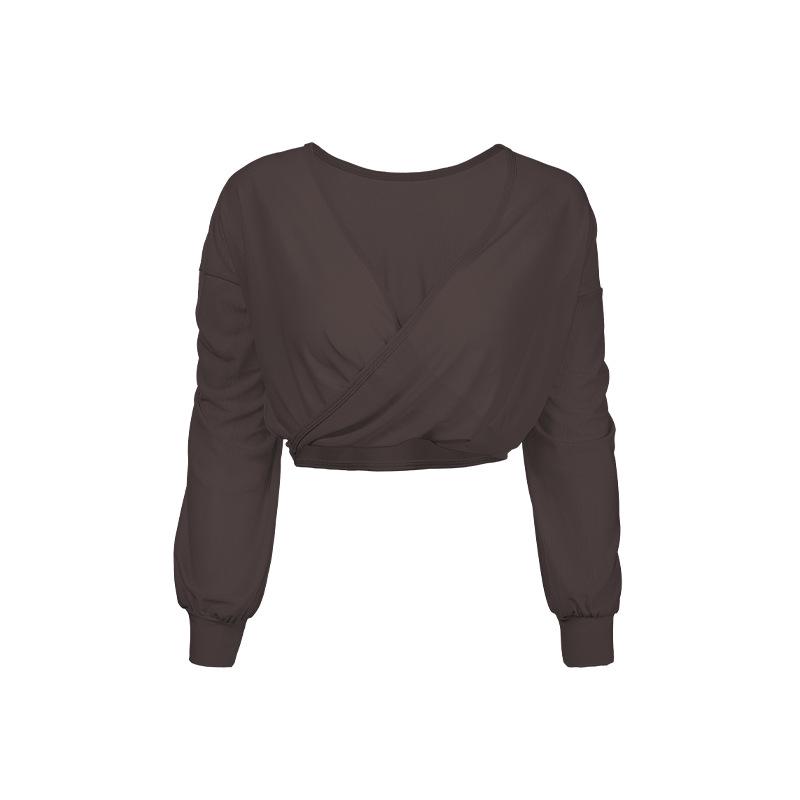 

Женский универсальный цельный костюм для йоги в стиле корт из сетки в соты Medium каштановый