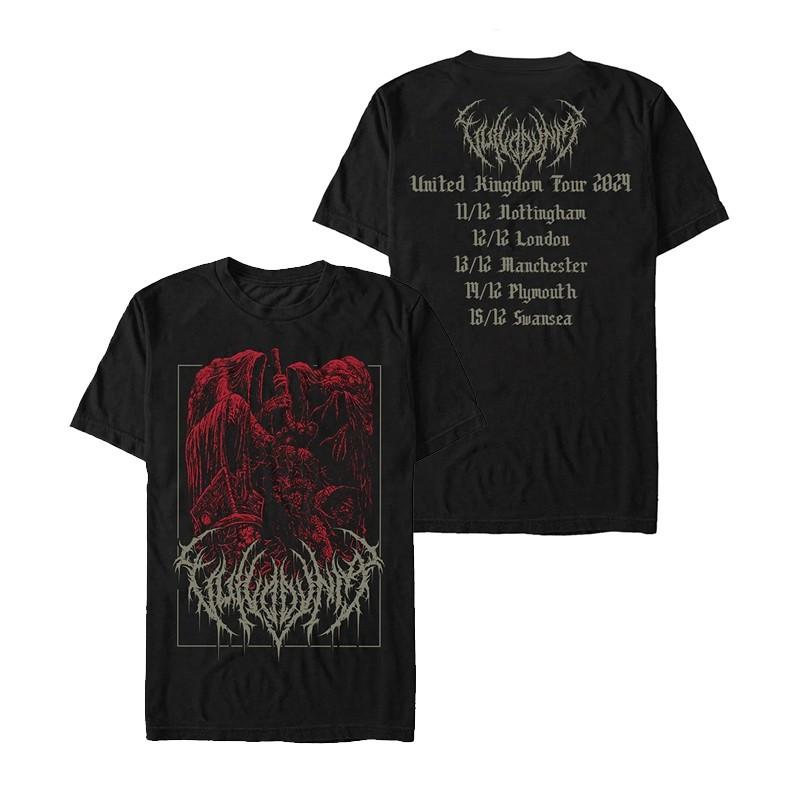 South African Deathcore Band  Dark Metal Style Rock American Loosepleated Shortsleeved Tshirt for Both Men and Women