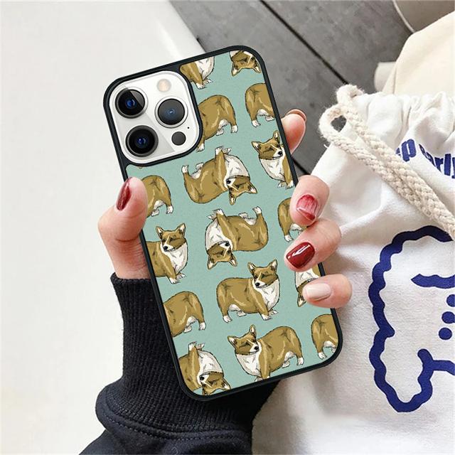 Corgi Dog and bubble tea Phone Case Cover For iPhone 17 Air 15 16 14 13 12 Pro Max 11 Pro Max Plus Coque Shell