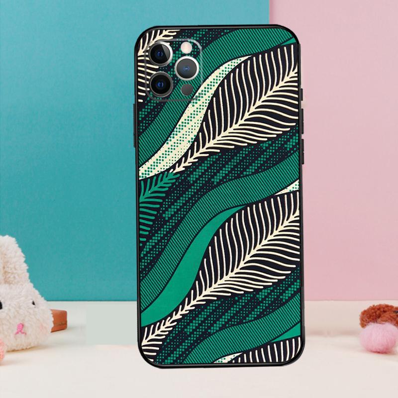 African Style Fabric Print Phone Case For iPhone 17 Air 16 15 14 13 11 12 Pro Max 12 13 mini 15 16 Plus 16e Cover Coque