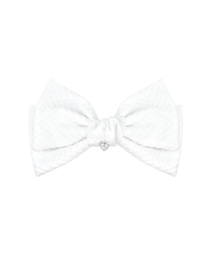 Vvv Square Lace King Ribbon Pin _ White