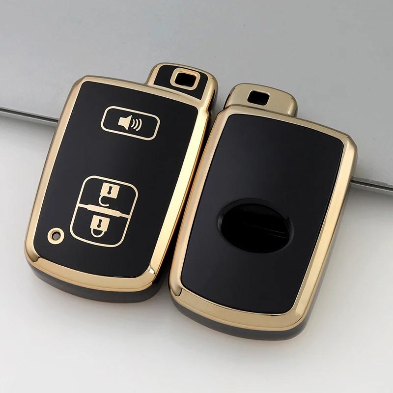 2 3 4 Buttons TPU Car Key Case for Toyota Prius Plus Auris Avalon Verso Rav 4 Corolla 2013 Yaris Hybrid Remote Keychain