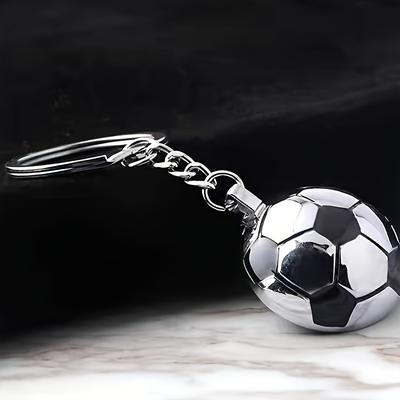4 Stück Fußball Schlüsselanhänger, Rucksackanhänger zur Dekoration, Fußball Schlüsselanhänger für Gastgeschenke