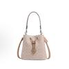 [Pre-Owned] Rowan 22 Logo Classic Faux Leather Bucket Bag - New #1L7CSLQ