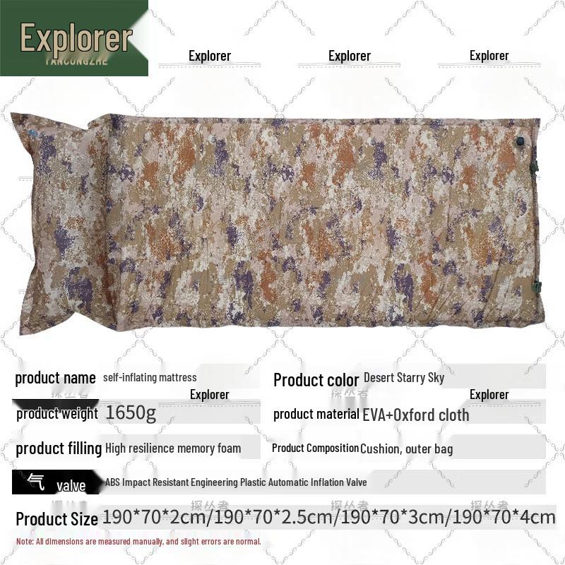 Explorer Self-Inflating Camouflage Camping Mattress