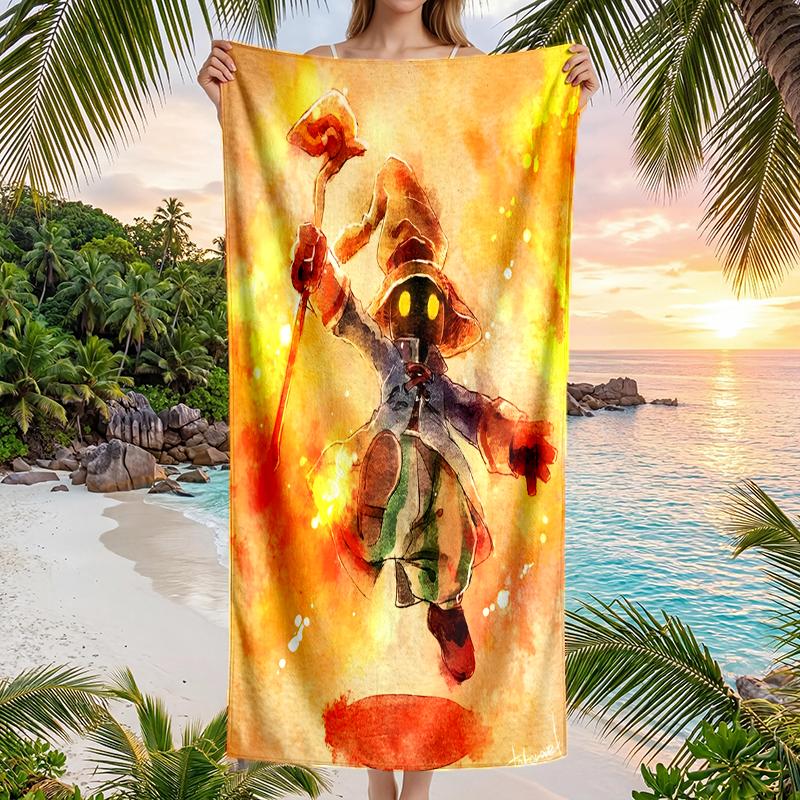 Ff9 Vivi Fashion Beach Towel: Ideal for Summer Adventures Soft, absorbent and quick drying suitable for swimming and bathing